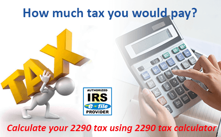 2290 Tax calculator