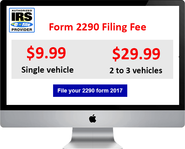 form 2290 filing fee